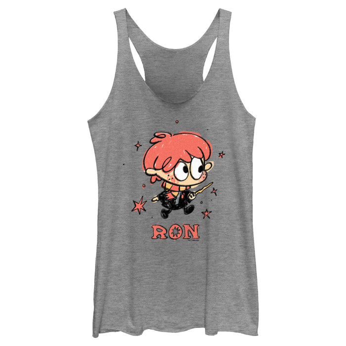 fifth sun Women's Harry Potter Ron Starry Cartoon Racerback Tank Top