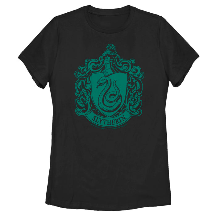 fifth sun Women's Harry Potter Slytherin House Crest T-Shirt