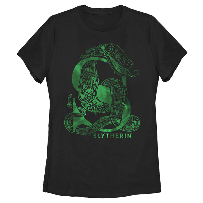 fifth sun Women's Harry Potter Slytherin S Logo T-Shirt