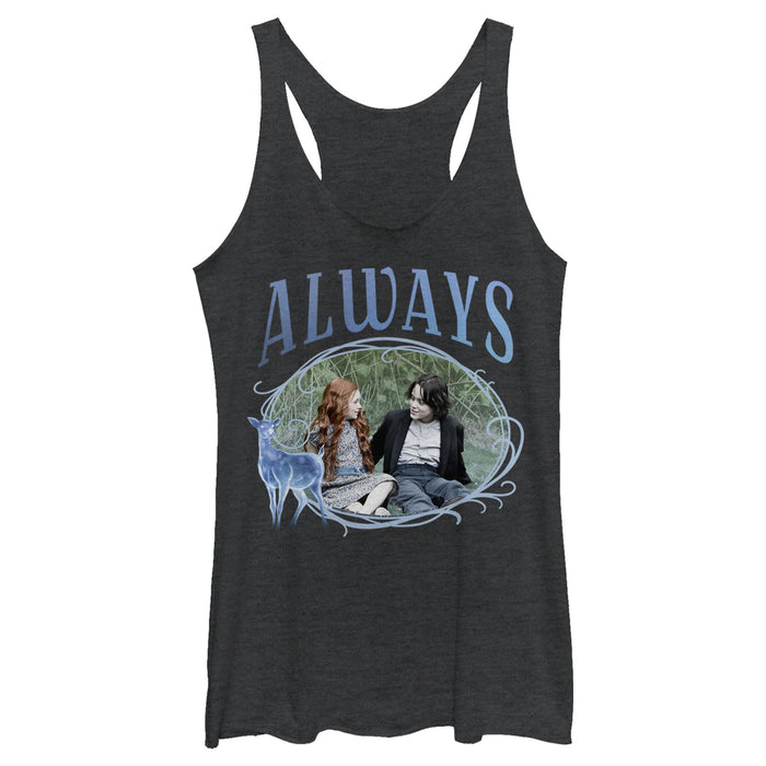 fifth sun Women's Harry Potter Snape & Lily Always Frame Racerback Tank Top