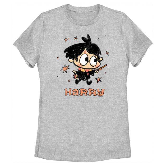 fifth sun Women's Harry Potter Starry Cartoon Harry T-Shirt