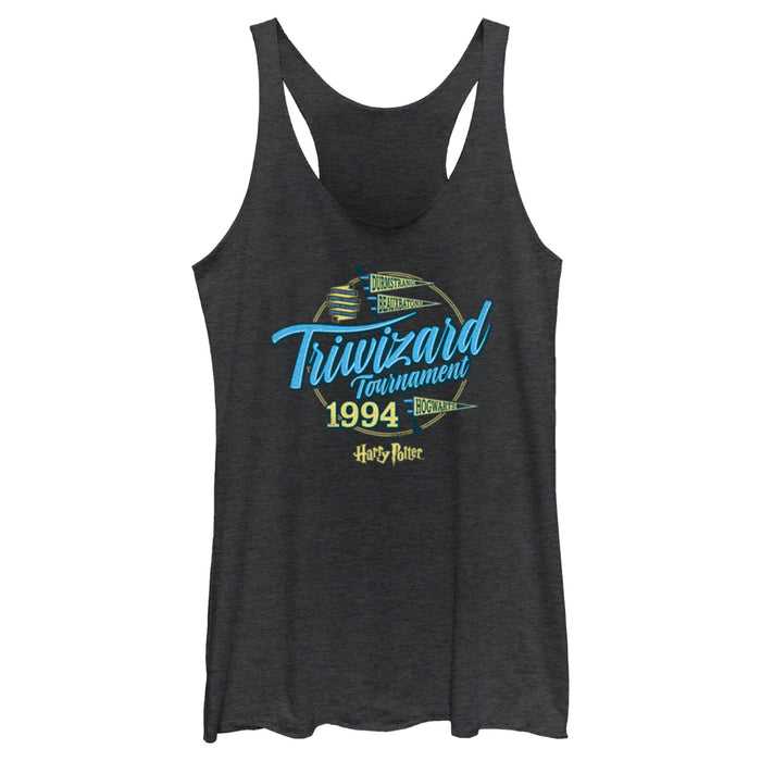 fifth sun Women's Harry Potter Triwizard Tournament Flag Racerback Tank Top