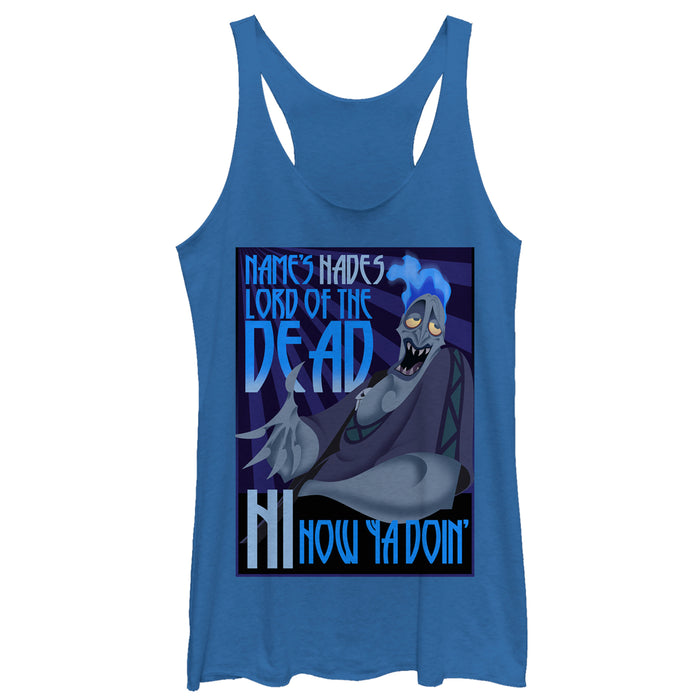 fifth sun Women's Hercules Hades Lord of Dead Racerback Tank Top