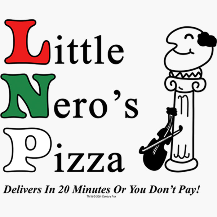 Fifth Sun Women's Home Alone Little Nero’s Pizza T-Shirt