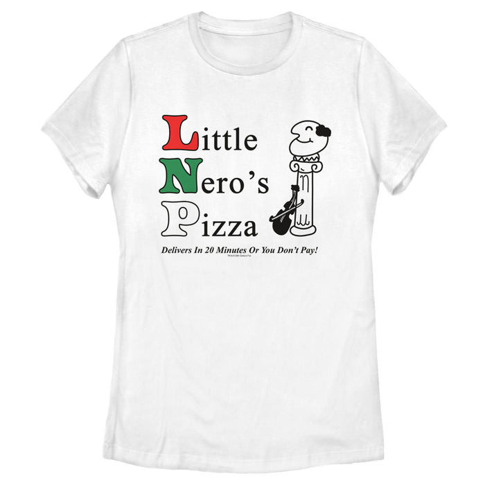 fifth sun Women's Home Alone Little Nero’s Pizza T-Shirt