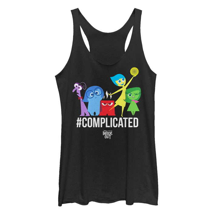 fifth sun Women's Inside Out Complicated Emotions Racerback Tank Top