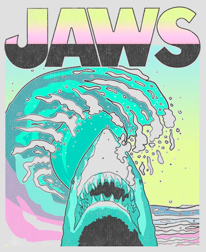Fifth Sun Women's Jaws 80s Colorful Wave Racerback Tank Top
