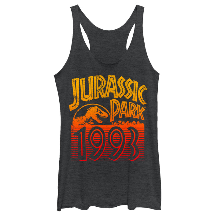 fifth sun Women's Jurassic Park Retro 1993 Racerback Tank Top