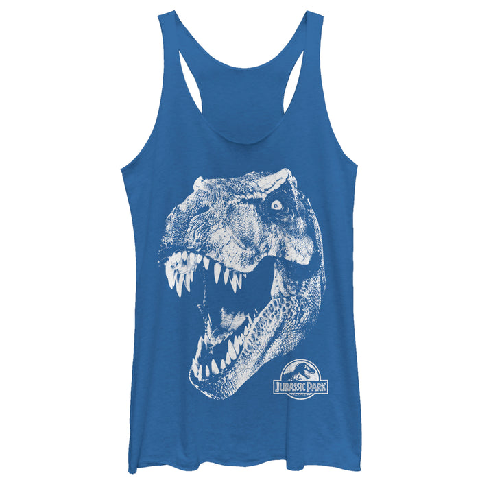 fifth sun Women's Jurassic Park Tyrannosaurus Rex Racerback Tank Top