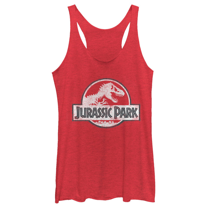 fifth sun Women's Jurassic Park Vintage Logo Racerback Tank Top fifth sun Women's Jurassic Park Vintage Logo Racerback Tank Top