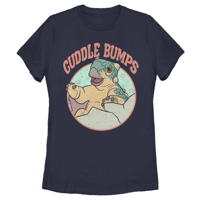fifth sun Women's Jurassic World: Camp Cretaceous Cuddle Bumps Circle T-Shirt