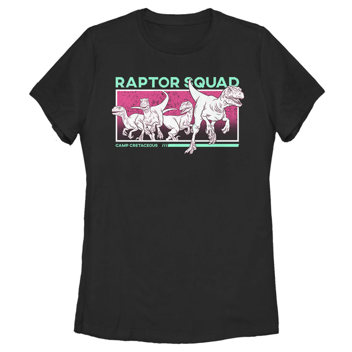 fifth sun Women's Jurassic World: Camp Cretaceous Raptor Squad Frame T-Shirt