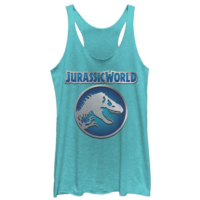 fifth sun Women's Jurassic World Circle Logo Racerback Tank Top fifth sun Women's Jurassic World Circle Logo Racerback Tank Top