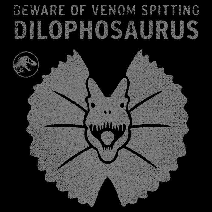 Fifth Sun Women's Jurassic World: Dominion Beware Venom Spitting Dilophosaurus T-Shirt