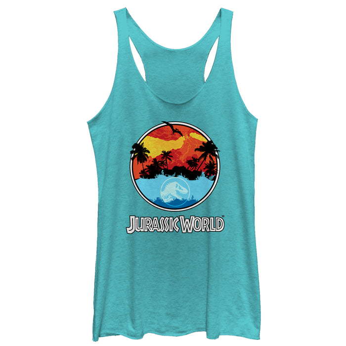 fifth sun Women's Jurassic World: Fallen Kingdom Apocalypse Logo Racerback Tank Top