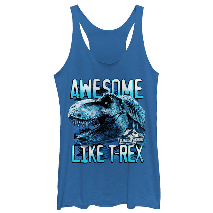 fifth sun Women's Jurassic World: Fallen Kingdom Awesome T.Rex Racerback Tank Top