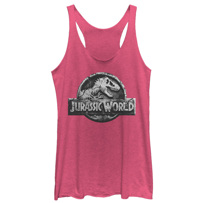 fifth sun Women's Jurassic World: Fallen Kingdom Logo Racerback Tank Top fifth sun Women's Jurassic World: Fallen Kingdom Logo Racerback Tank Top