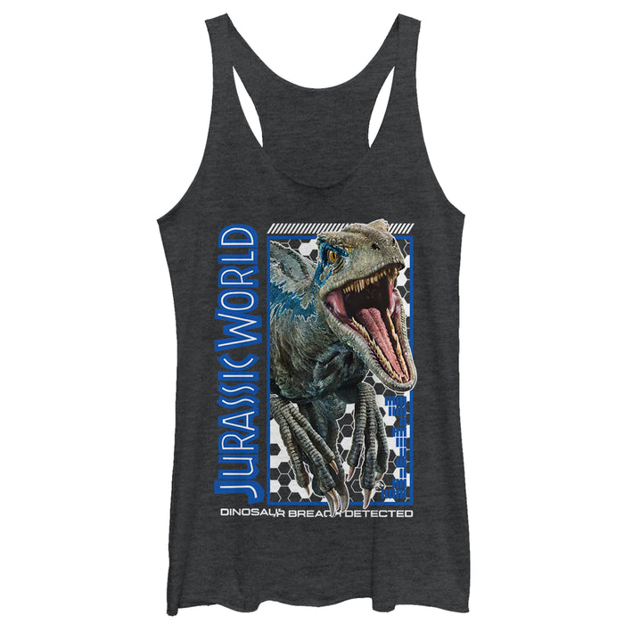 fifth sun Women's Jurassic World: Fallen Kingdom Raptor Breach Racerback Tank Top