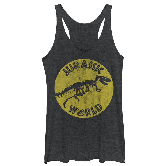 fifth sun Women's Jurassic World: Fallen Kingdom Retro Fossil Racerback Tank Top