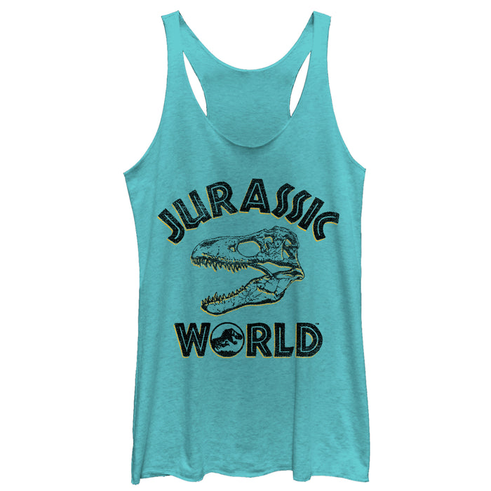 fifth sun Women's Jurassic World: Fallen Kingdom Skull Fossil Racerback Tank Top