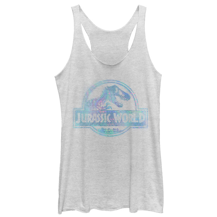 fifth sun Women's Jurassic World: Fallen Kingdom Water Ripple Logo Racerback Tank Top