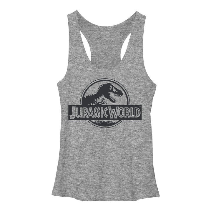 fifth sun Women's Jurassic World Simple T. Rex Logo Racerback Tank Top