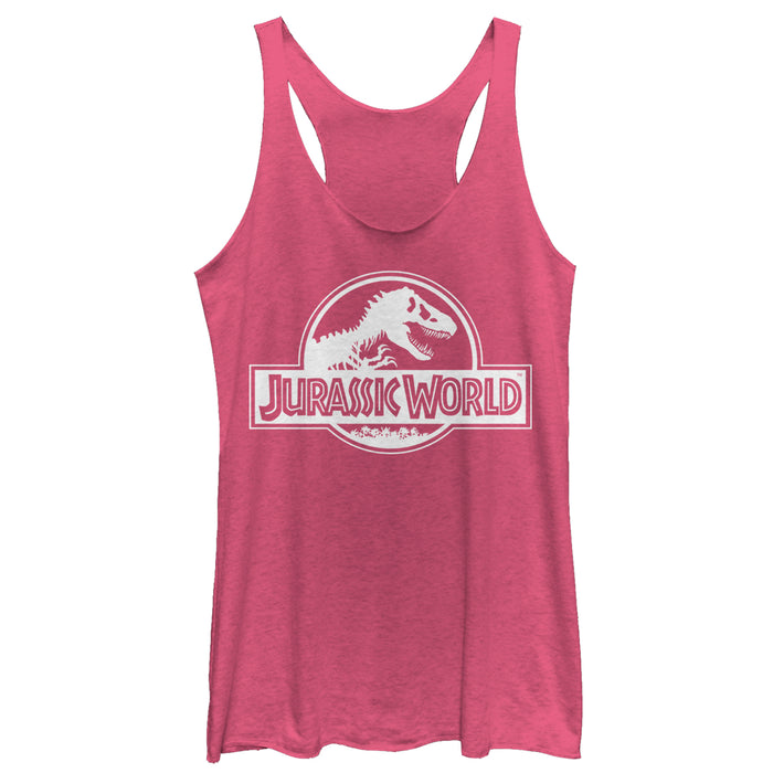 fifth sun Women's Jurassic World Simple T. Rex Logo Racerback Tank Top