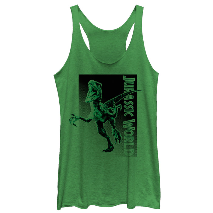 fifth sun Women's Jurassic World Velociraptor Attack Racerback Tank Top