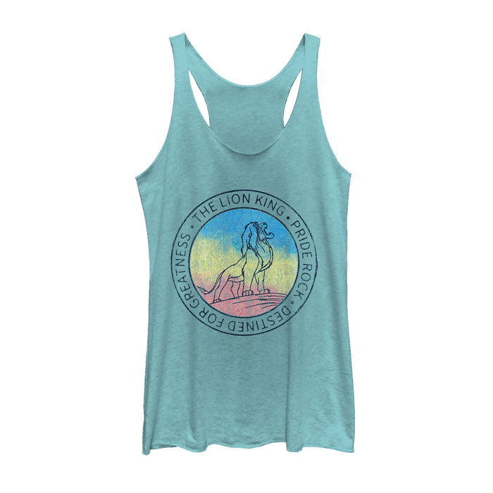 fifth sun Women's Lion King Destined for Greatness Racerback Tank Top