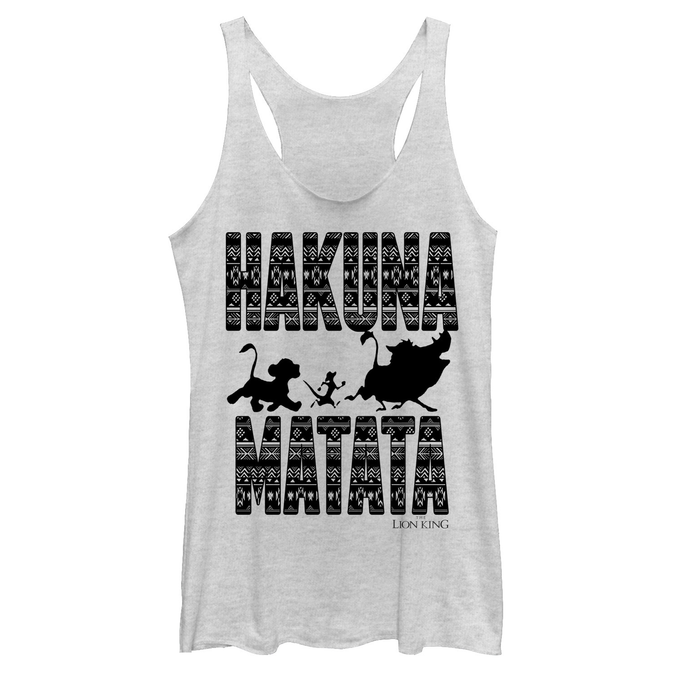 fifth sun Women's Lion King Hakuna Matata Racerback Tank Top