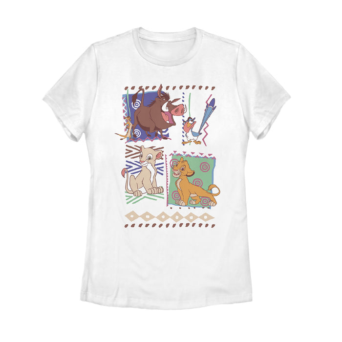 Fifth Sun Women's Lion King Retro 90's Savannah Friends T-Shirt