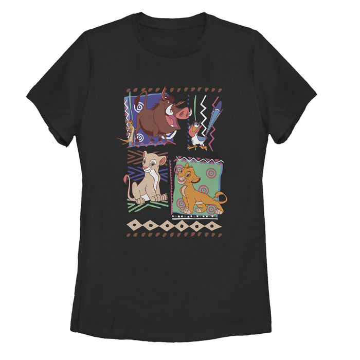 fifth sun Women's Lion King Retro 90's Savannah Friends T-Shirt
