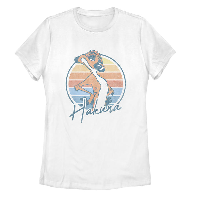 fifth sun Women's Lion King Retro Hakuna Timon T-Shirt