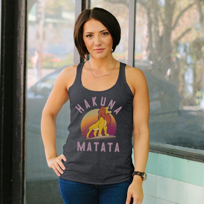 Fifth Sun Women's Lion King Simba Hakuna Matata Racerback Tank Top