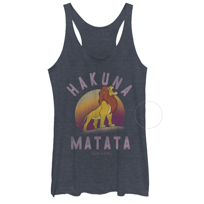 fifth sun Women's Lion King Simba Hakuna Matata Racerback Tank Top