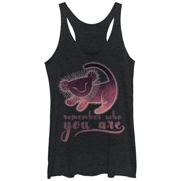 fifth sun Women's Lion King Simba Remember Who You Are Racerback Tank Top