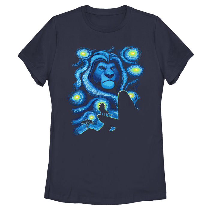 fifth sun Women's Lion King Starry Night Pride Rock T-Shirt