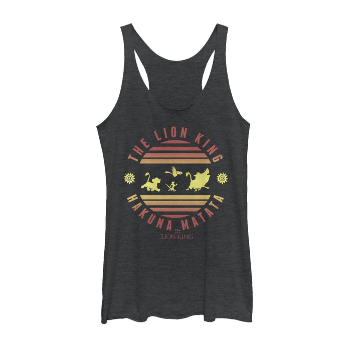 fifth sun Women's Lion King Sunshine Hakuna Matata Racerback Tank Top