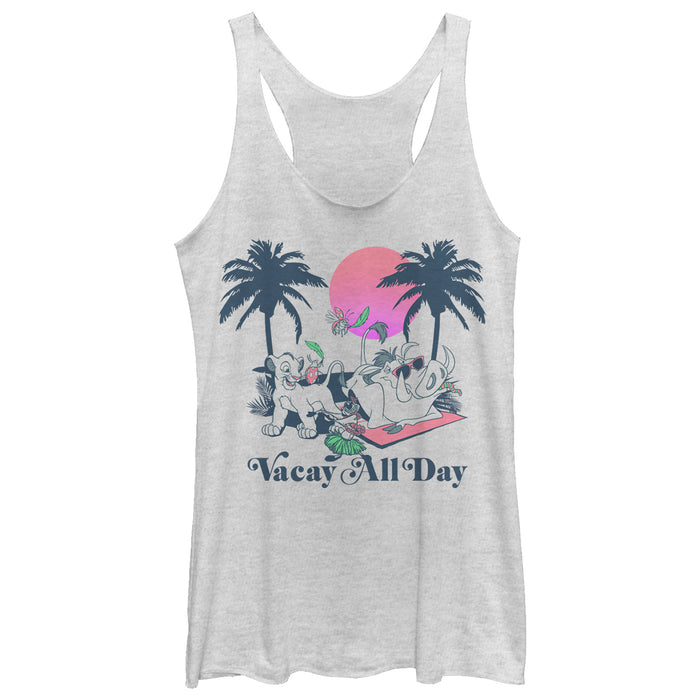 fifth sun Women's Lion King Vacay All Day Racerback Tank Top