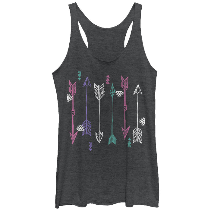 fifth sun Women's Lost Gods Arrow Sketch Print Racerback Tank Top