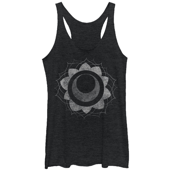 fifth sun Women's Lost Gods Circle Flower Racerback Tank Top