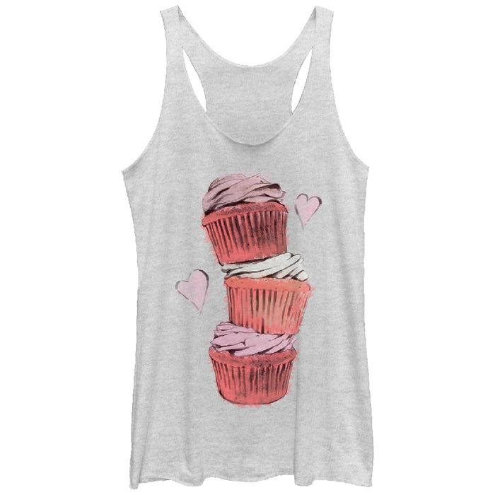 fifth sun Women's Lost Gods Cupcake Tower Racerback Tank Top