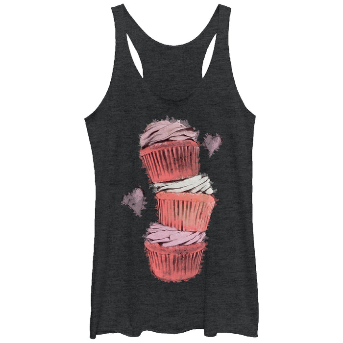 fifth sun Women's Lost Gods Cupcake Tower Racerback Tank Top