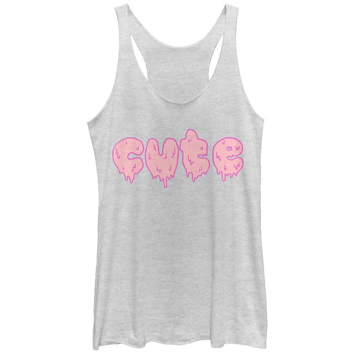 fifth sun Women's Lost Gods Cute Melting Racerback Tank Top