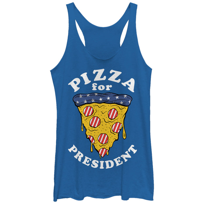 fifth sun Women's Lost Gods Election American Pizza President Racerback Tank Top