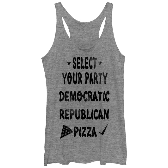 fifth sun Women's Lost Gods Election Pizza Party Racerback Tank Top