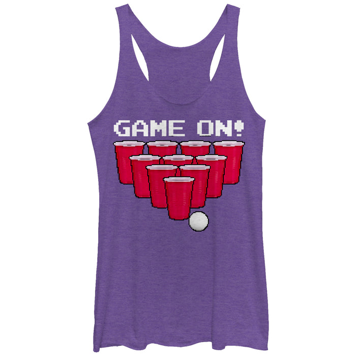 fifth sun Women's Lost Gods Game on Pong Racerback Tank Top