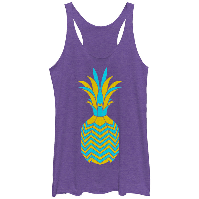 fifth sun Women's Lost Gods Geometric Pineapple Racerback Tank Top