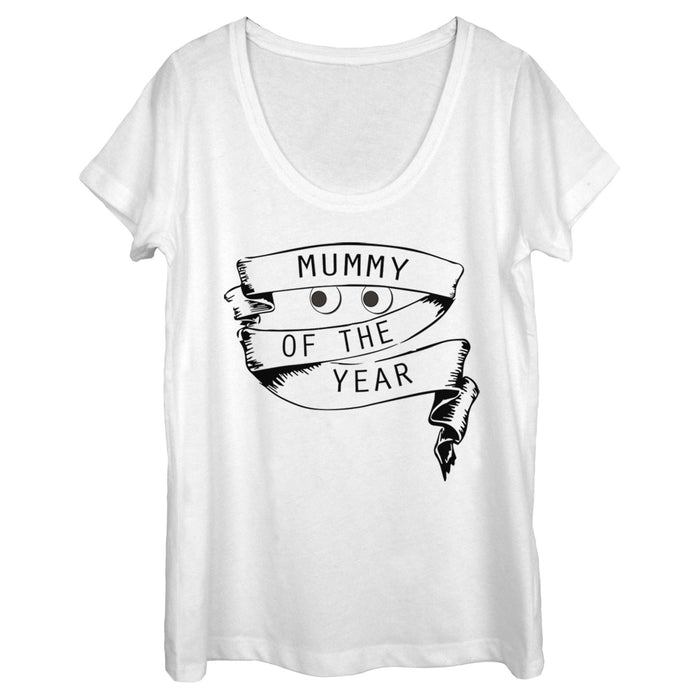 fifth sun Women's Lost Gods Halloween Mummy of the Year Scoop Neck