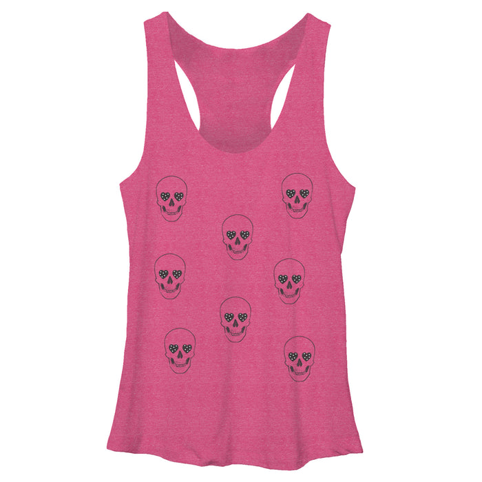 fifth sun Women's Lost Gods Heart Skull Racerback Tank Top